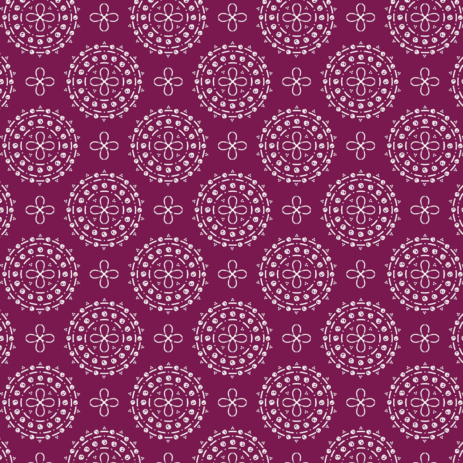 Blossom Hollow - Macrame - Mulberry - 1/2m cut
