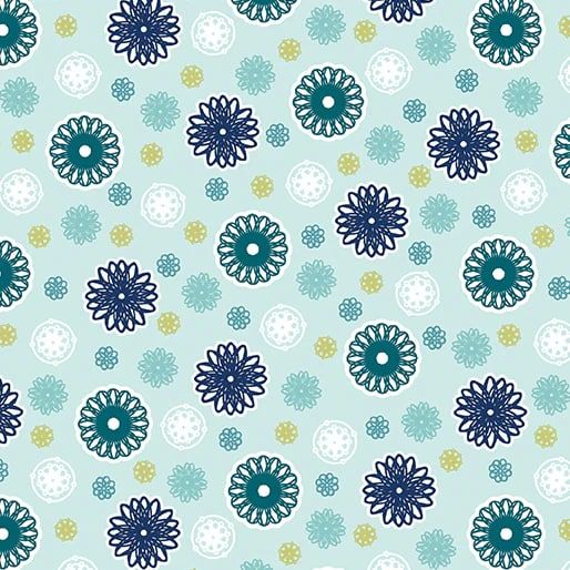 Blossom Hollow - Doodles - Sky - 1/2m cut