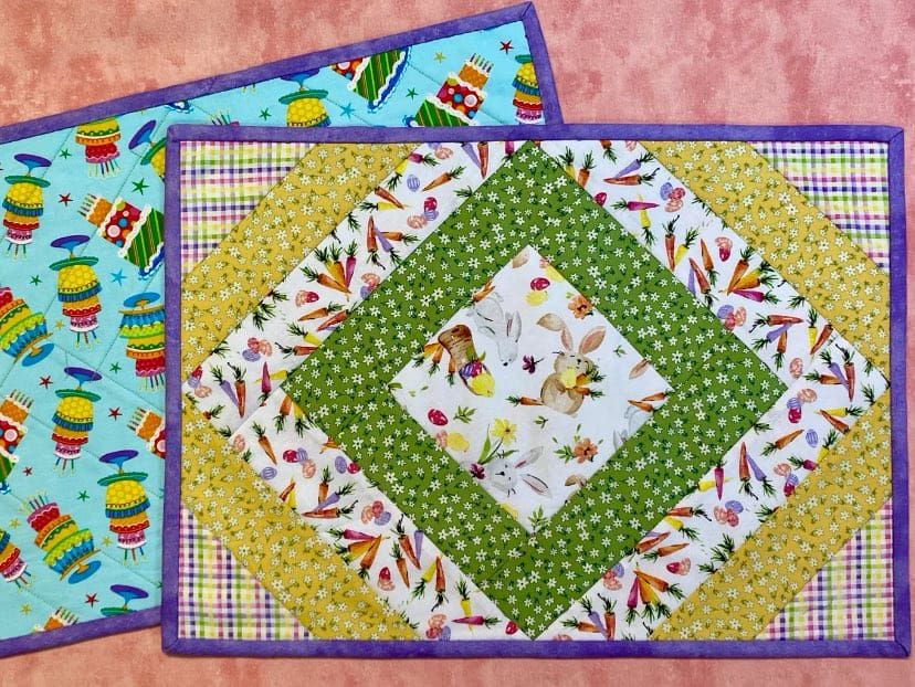 Quilt As You Go Placemat Pattern - PDF Version