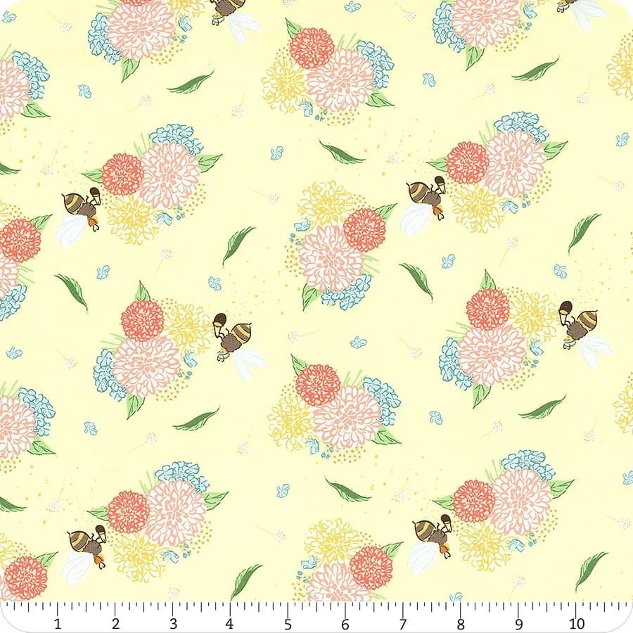 Quilting Bees - Bee Errands - Yellow - 1/2m cut