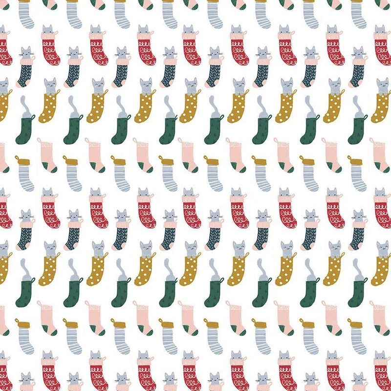 Sweater Weather - Cats in Stockings - 1/2m cut