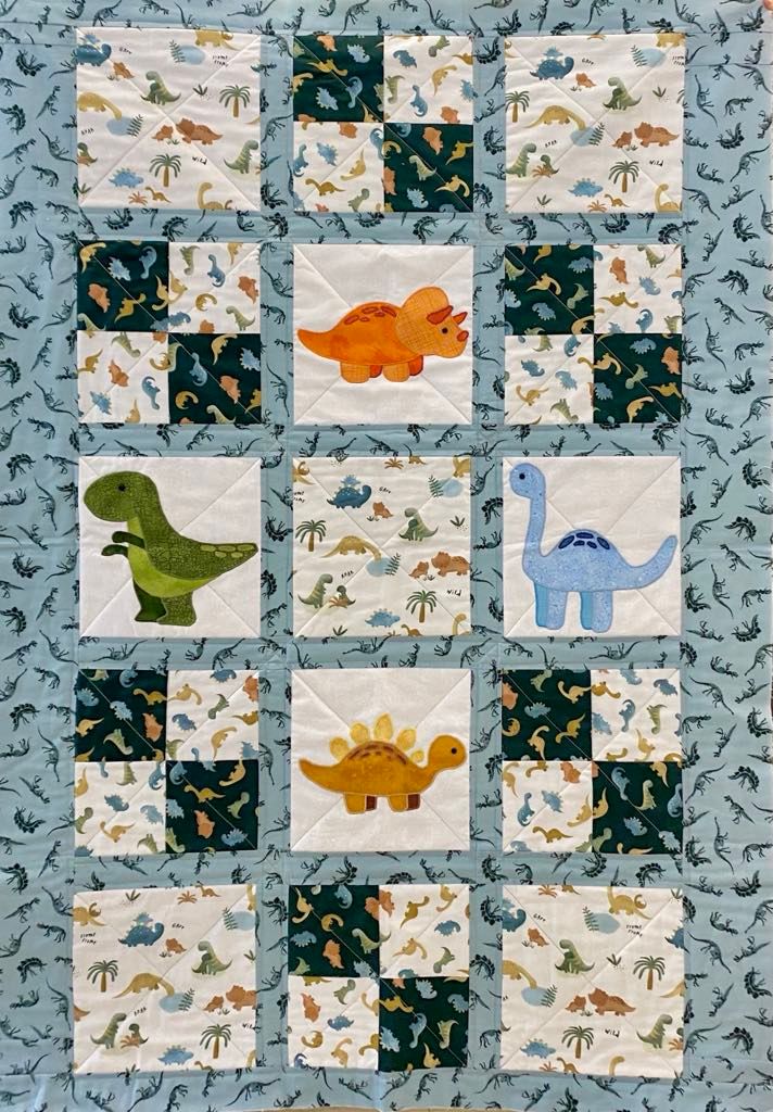 Dino Quilt Pattern - PDF Version