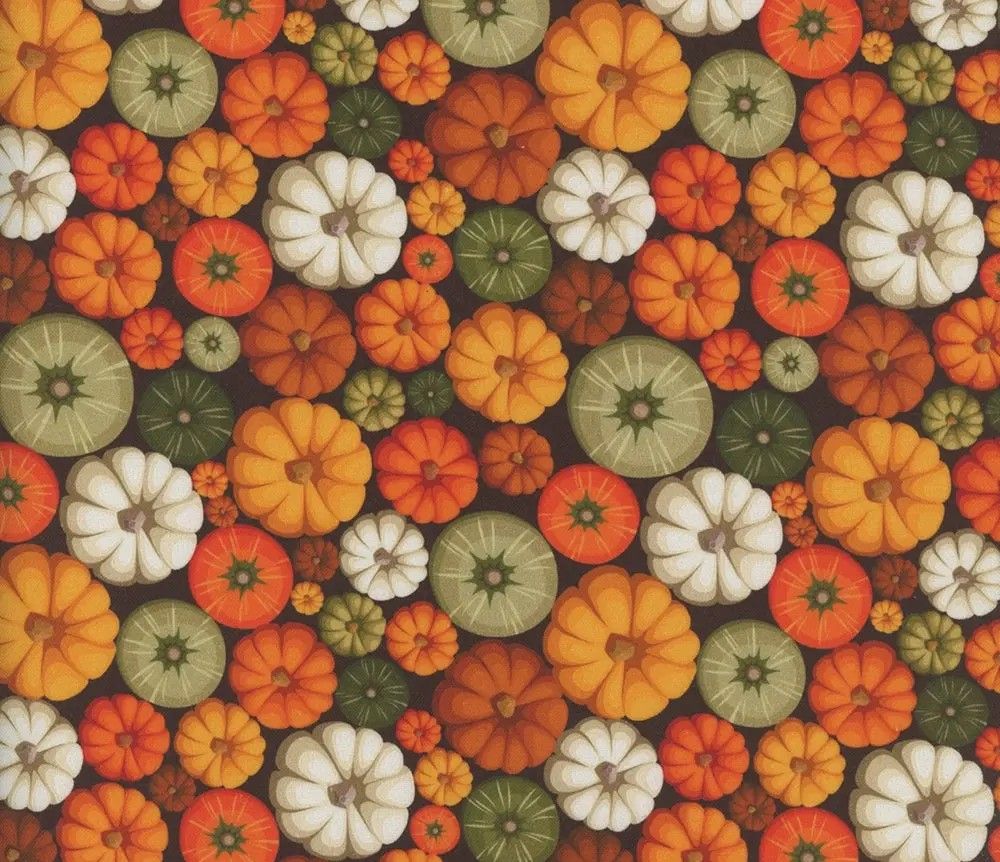 Pumpkin Patch - Brown - 1/2m cut