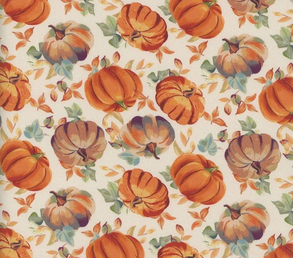 Tossed Pumpkins - 1/2m cut