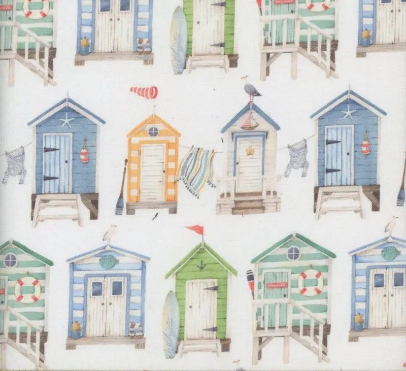 Beach Huts - 1/2m cut