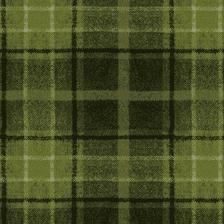 Holly Jolly Flannel - Big Plaid - Green - 1/2m cut