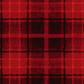 Holly Jolly Flannel - Big Plaid - Red - 1/2m cut
