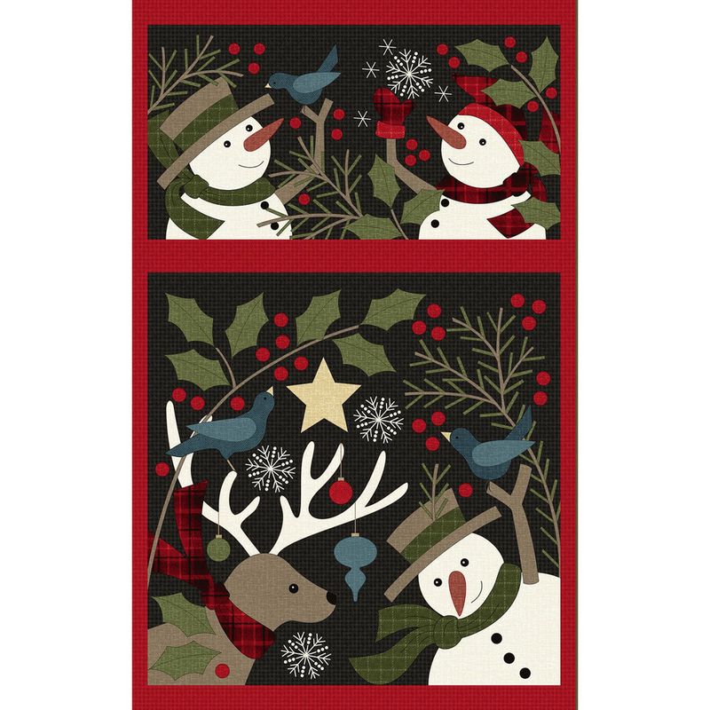 Holly Jolly Flannel Panel