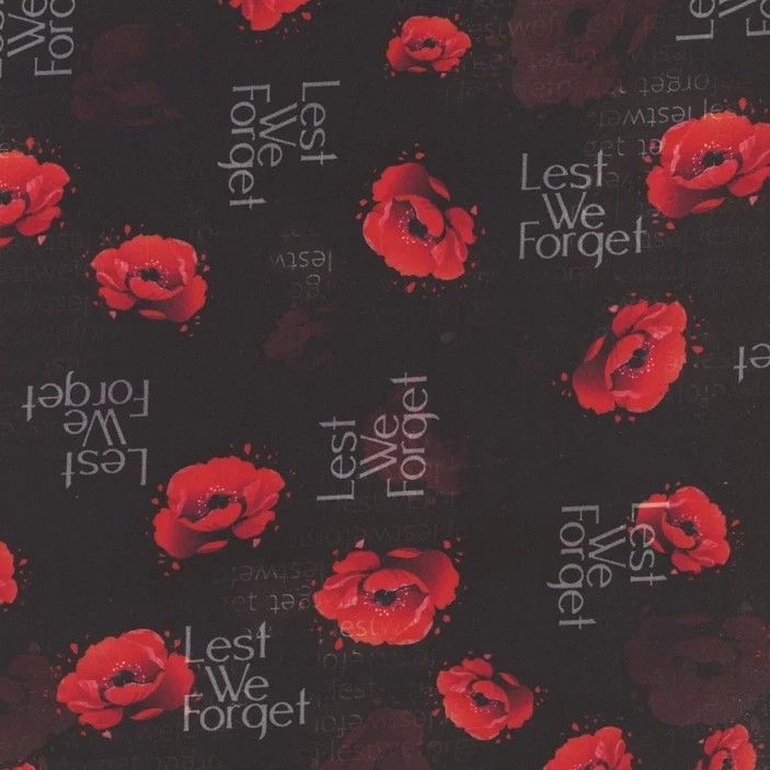 Lest We Forget - 1/2m cut