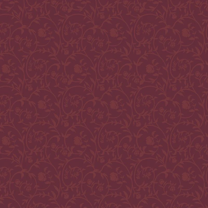Dark Romance - Briars and Blossoms - Burgundy - 1/2m cut