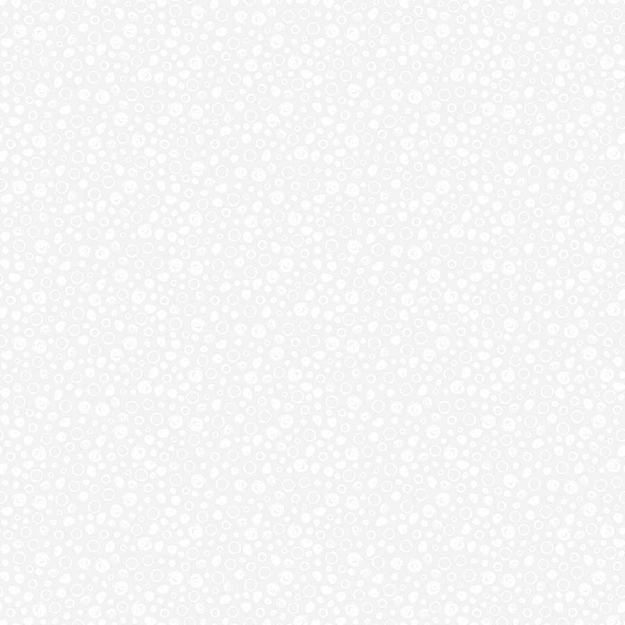 Basically Black and White - Scribble Spots - White on White - 1/2m cut