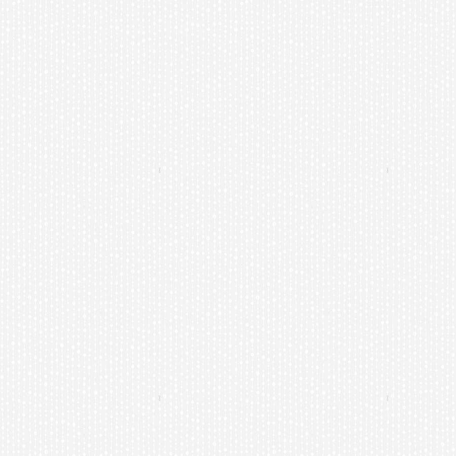 Basically Black and White - Beaded Stripe - White on White - 1/2m cuts