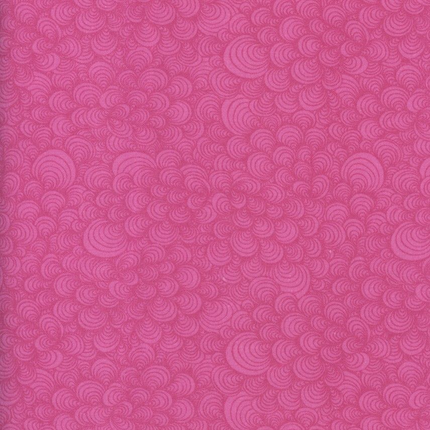 Flannel 108&quot; - Swirly - Fuchsia - 1/2m cut