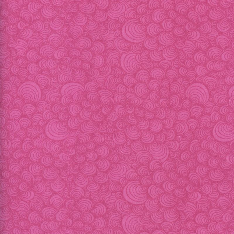 Flannel 108" - Swirly - Fuchsia - 1/2m cut