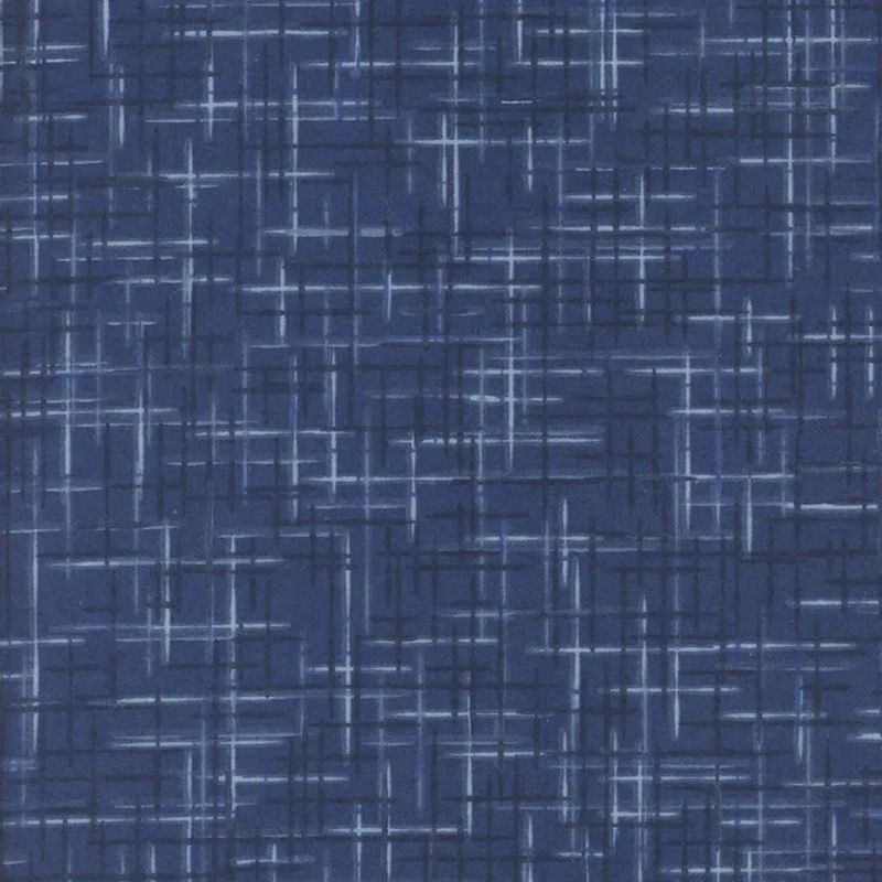 Flannel 108" - Linen Looking - Navy - 1/2m cut