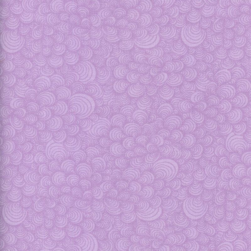Flannel 108" - Swirly - Lilac - 1/2m cut