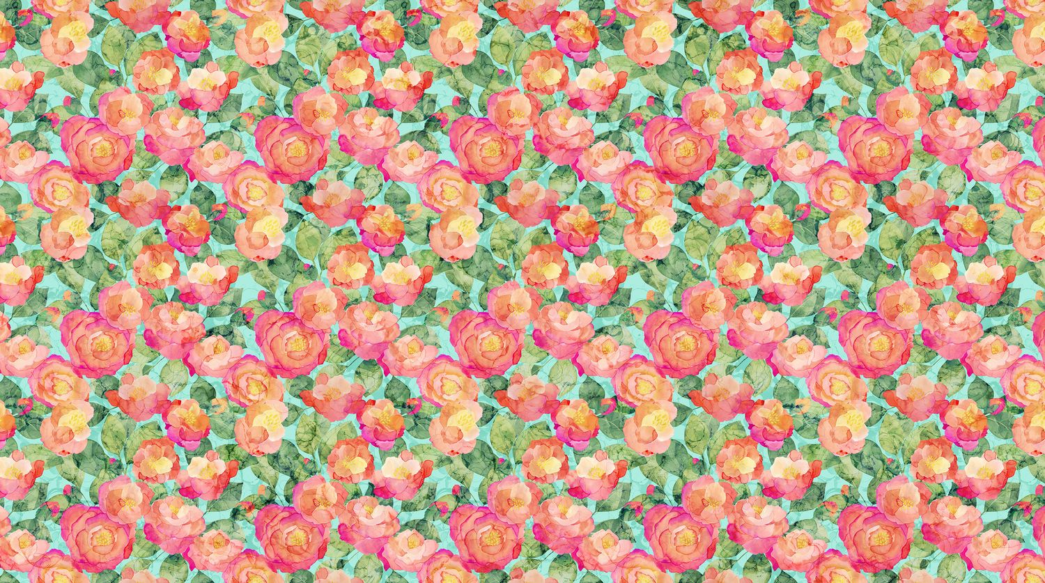 Veranda - Packed Floral - 1/2m cut