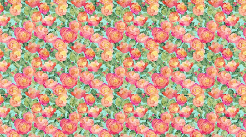 Veranda - Packed Floral - 1/2m cut