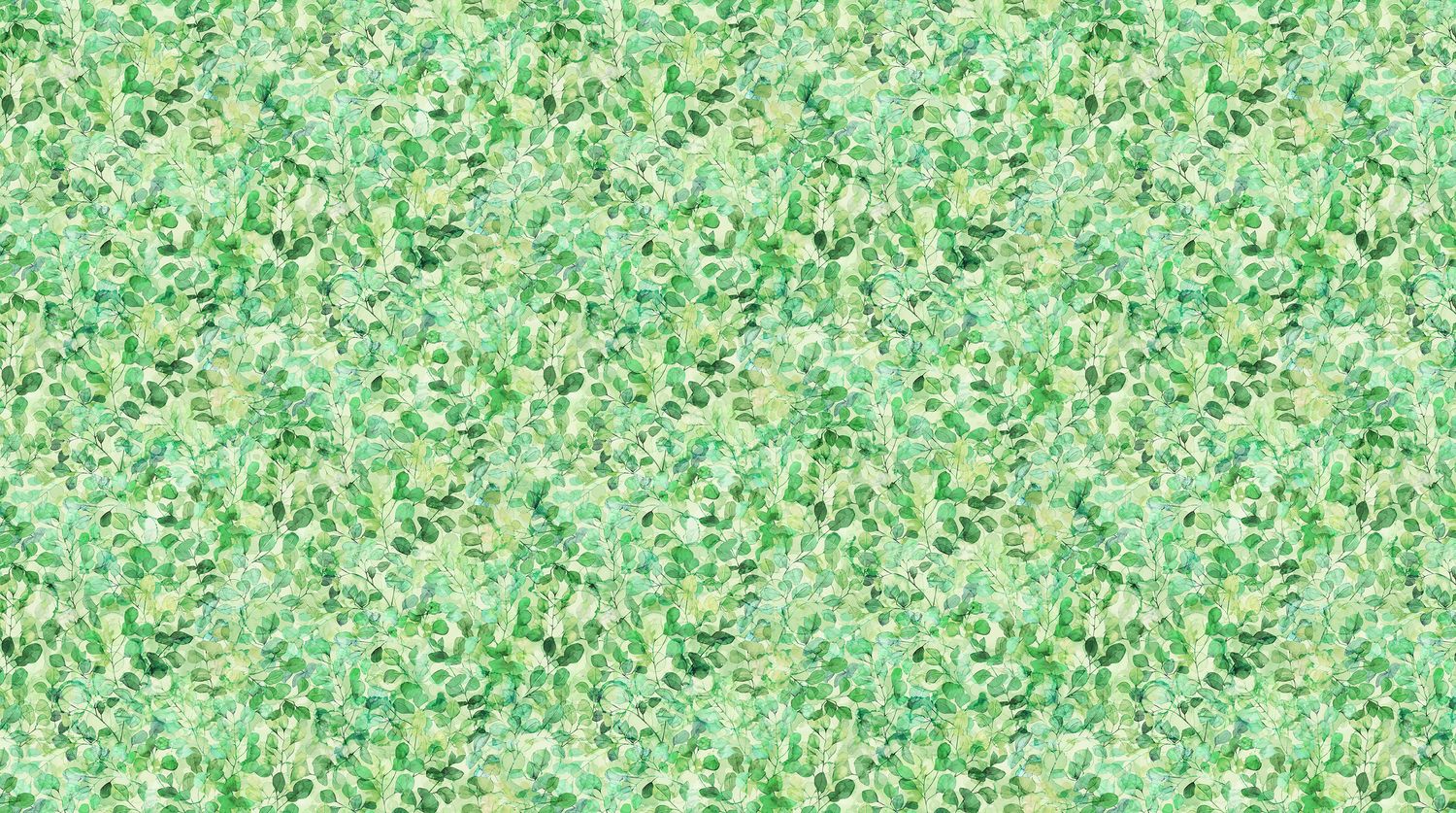 Veranda - Packed Leaves - Light Green - 1/2m cut