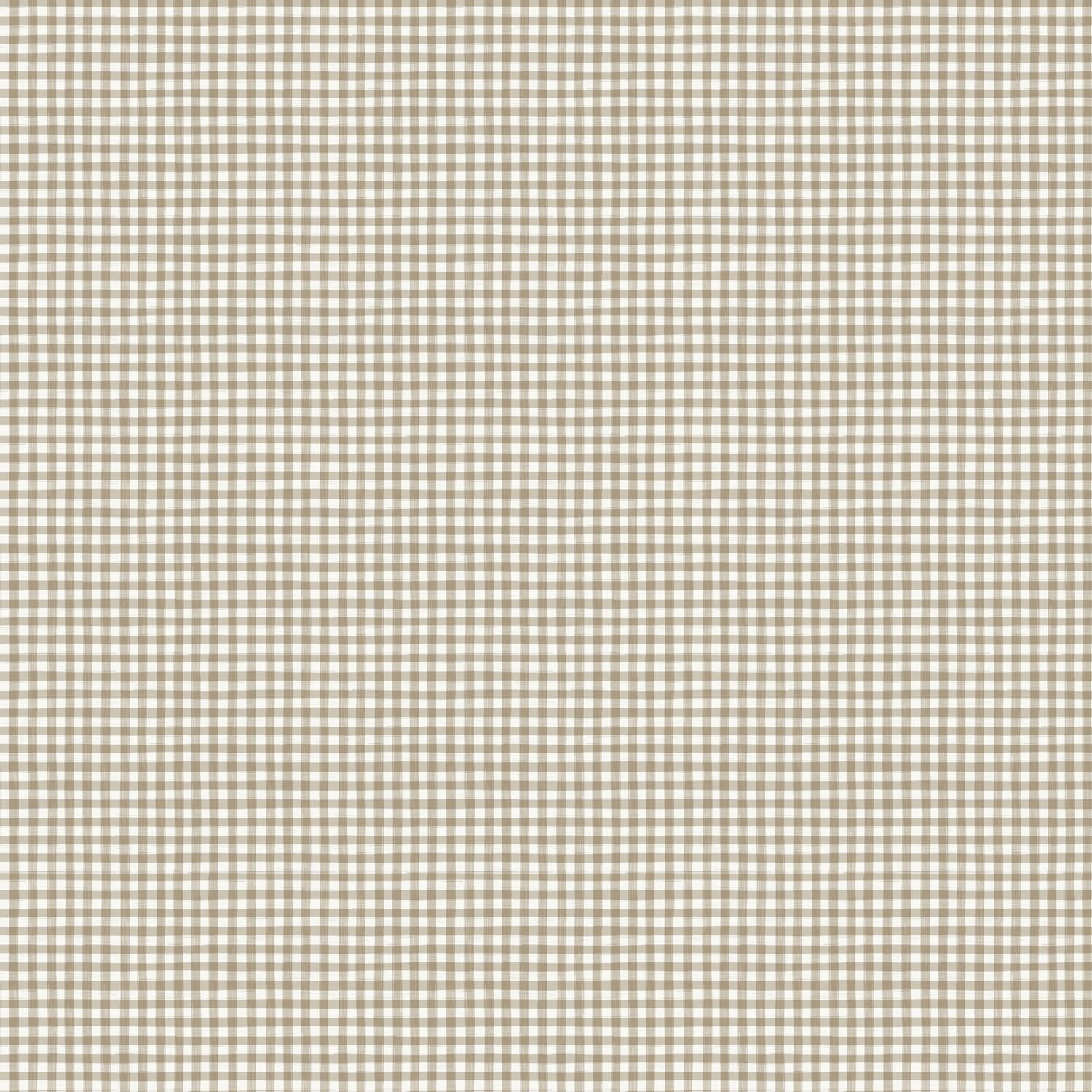 Humblebee - Gingham - Taupe - 1/2m cut