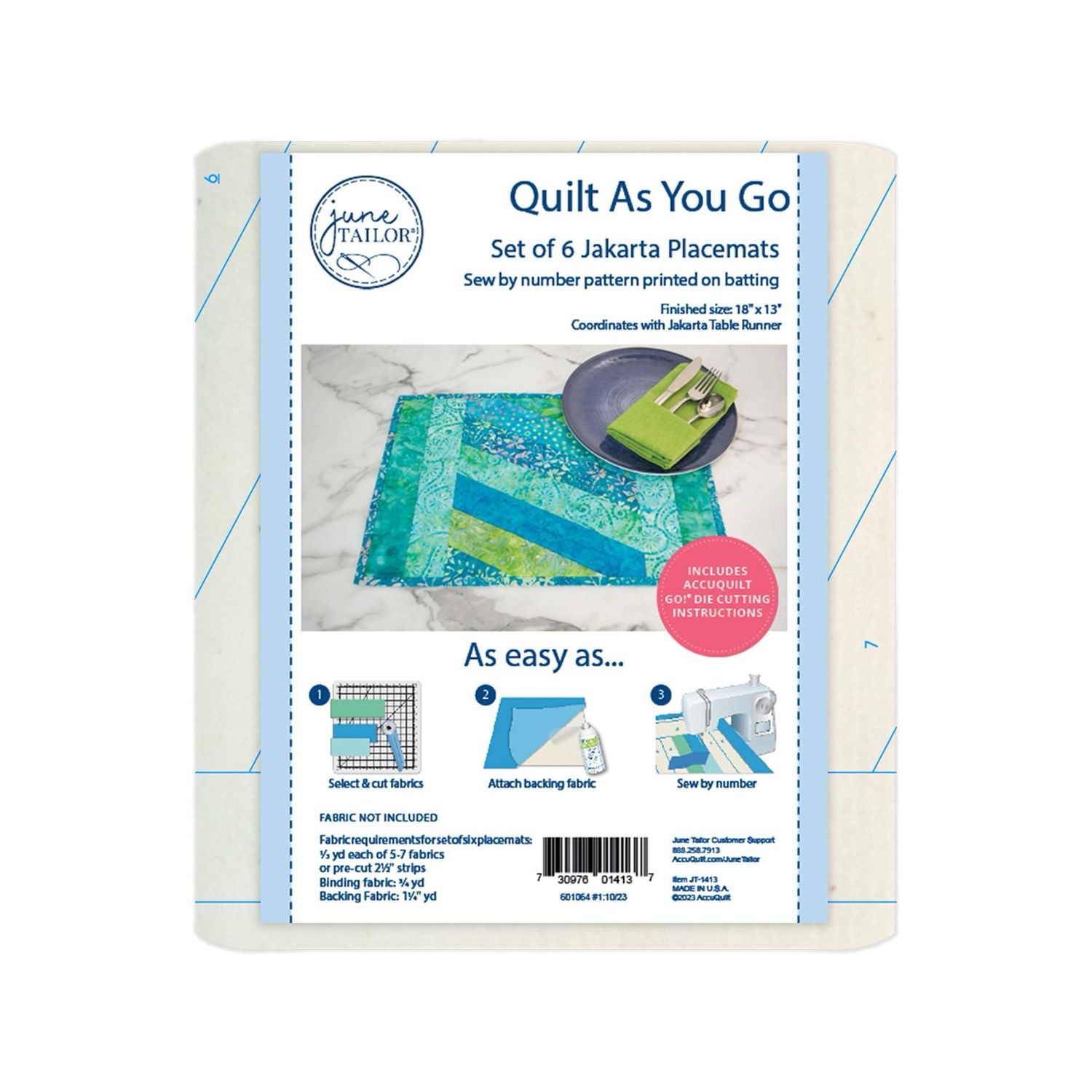 Quilt As You Go Jakarta Placemats