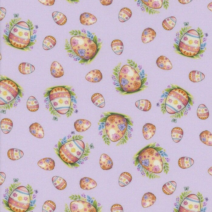 Hoppy Easter -  Eggs - 1/2m cut