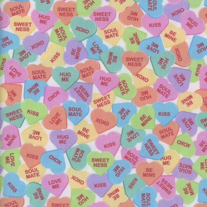 Candy Hearts - 1/2m cut