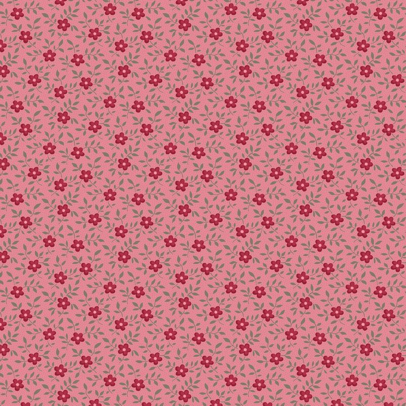 Blushing Blooms - Florals &amp; Vines - Pink - 1/2m cut