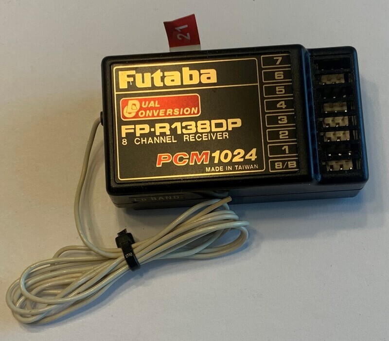 Futaba FP-R138DP 8 Channel Receiver USED on CH 21 Futaba FP-R138DP 8 Channel Receiver USED on CH 21