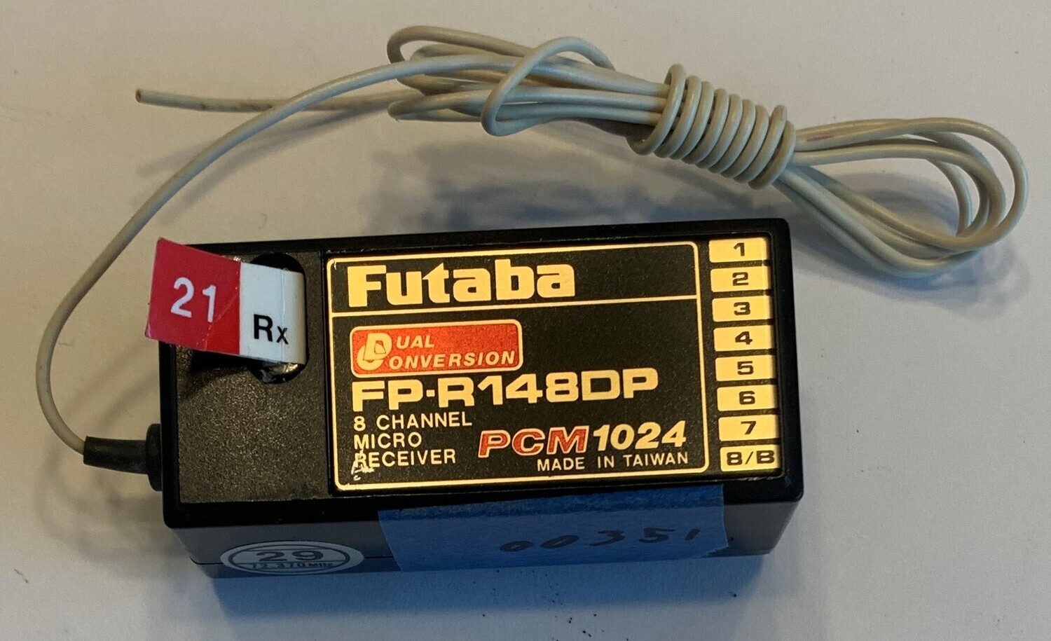 Futaba FP-R148DP 8 Channel Micro Receiver USED on CH 21