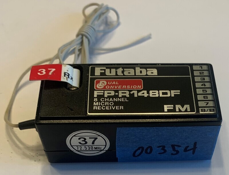 Futaba FP-R148DF 8 Channel Micro Receiver USED on CH 37 Futaba FP-R148DF 8 Channel Micro Receiver USED on CH 37