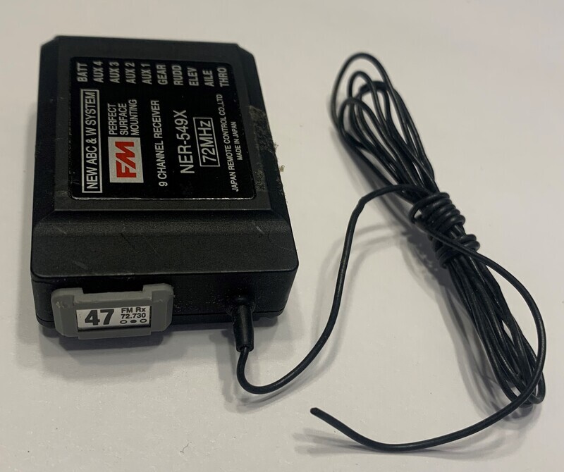 JR NER-549X 6 channel PPM/FM Receiver 72MHZ