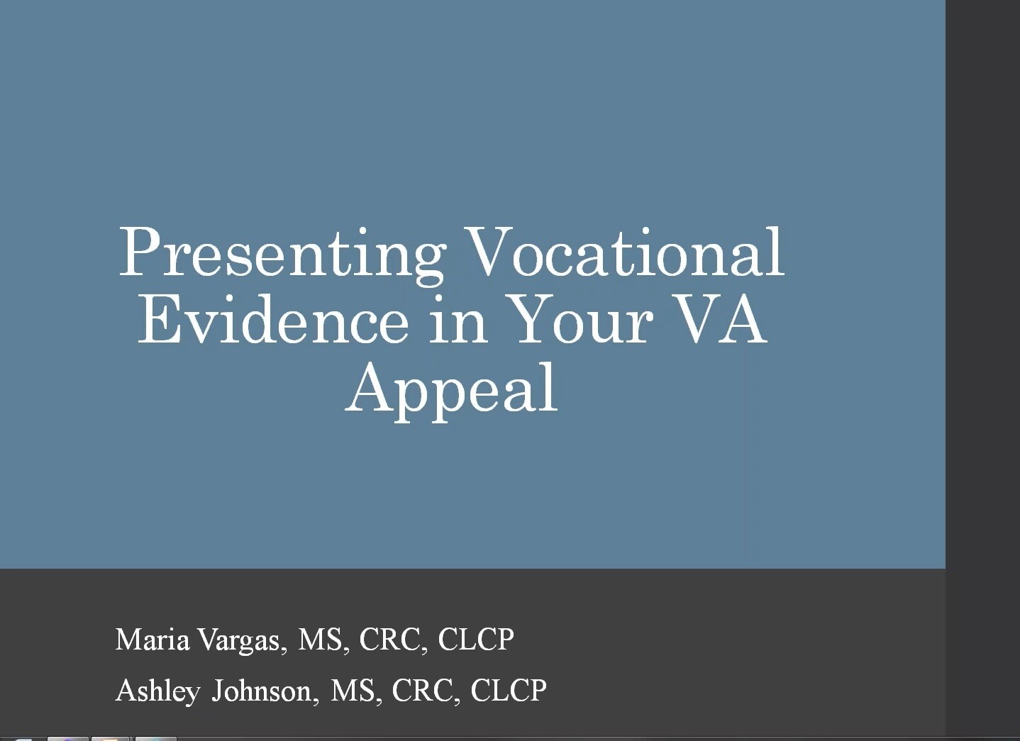 Presenting Vocational Evidence in Your TDIU Appeal Webinar - Non Member Price
