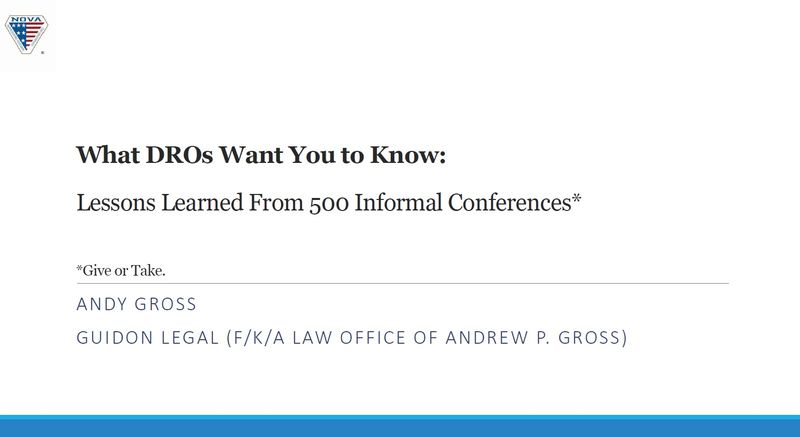 NOVA Webinar: What DROs Want You to Know: Lessons Learned From 500 Informal Conferences - NonMember Price