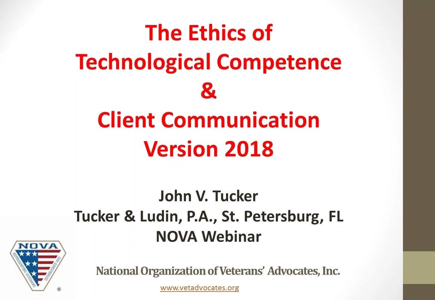 Ethics: Technological Competence and Client Communication Webinar - Member Price