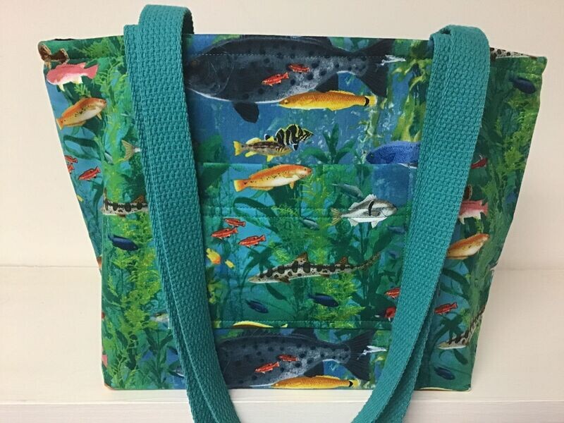 Colorful ocean fish, Caribbean green straps Colorful ocean fish, Caribbean green straps