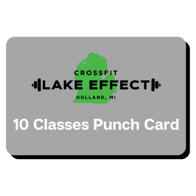 Punch Card: 10 Classes