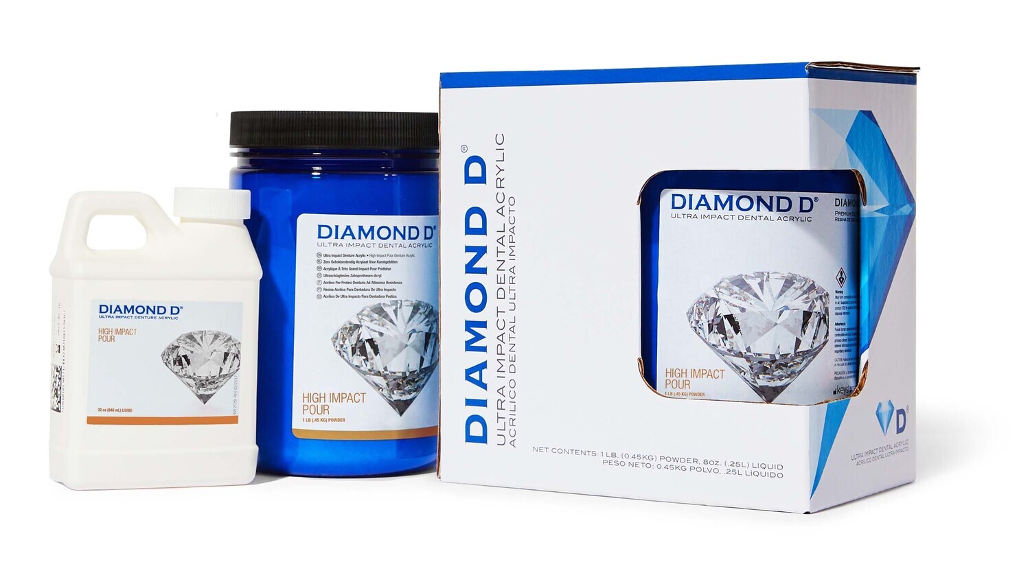 Diamond D® High Impact Pour Acrylic Kit, Original, 5 LB