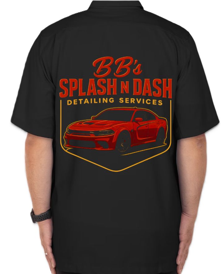 Black Dickies Short/Long Sleeve Work Shirt with BB’s Logo