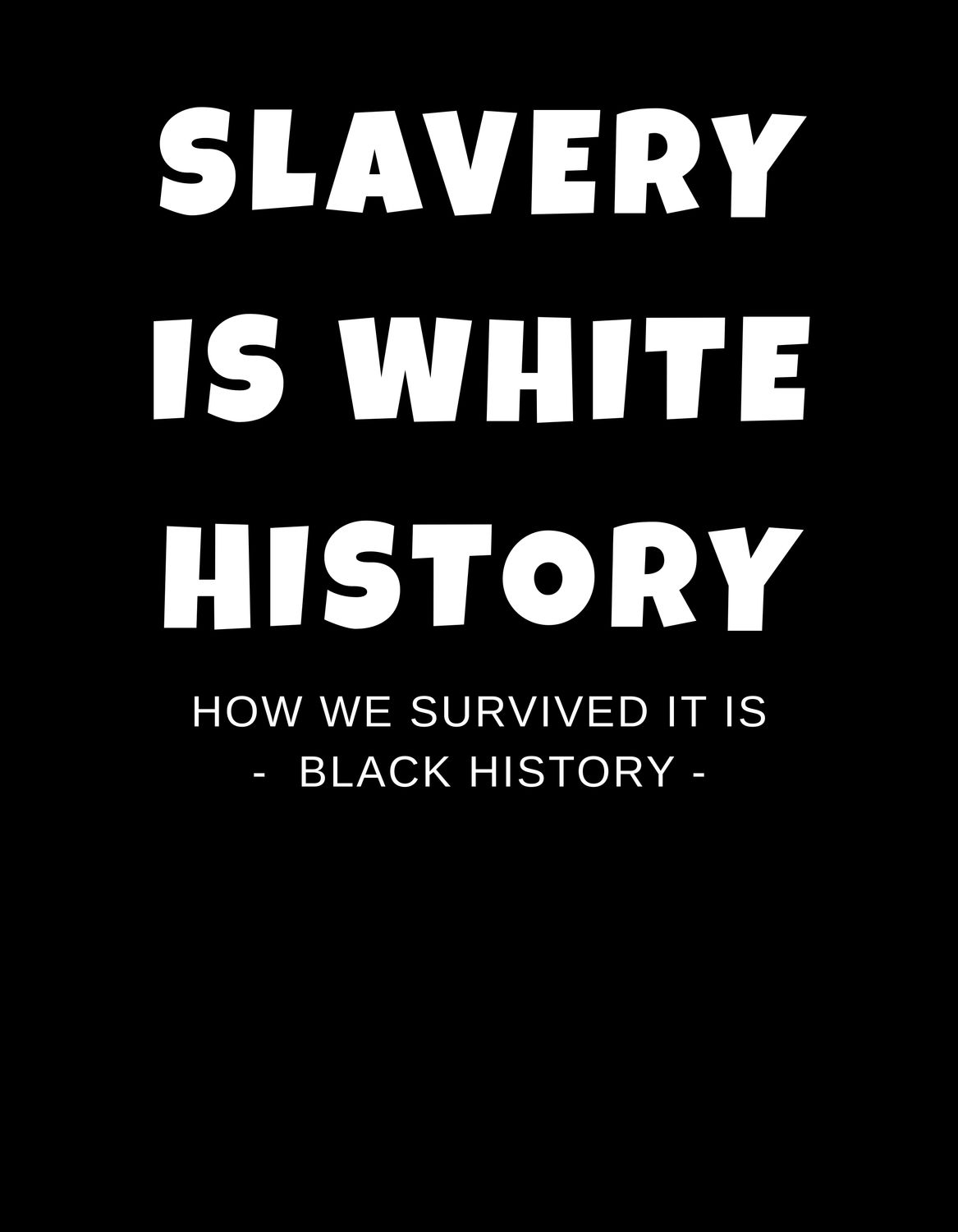 SLAVERY IS WHITE HISTORY