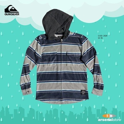 Surf Days Long Sleeve Hooded Shirt Quiksilver