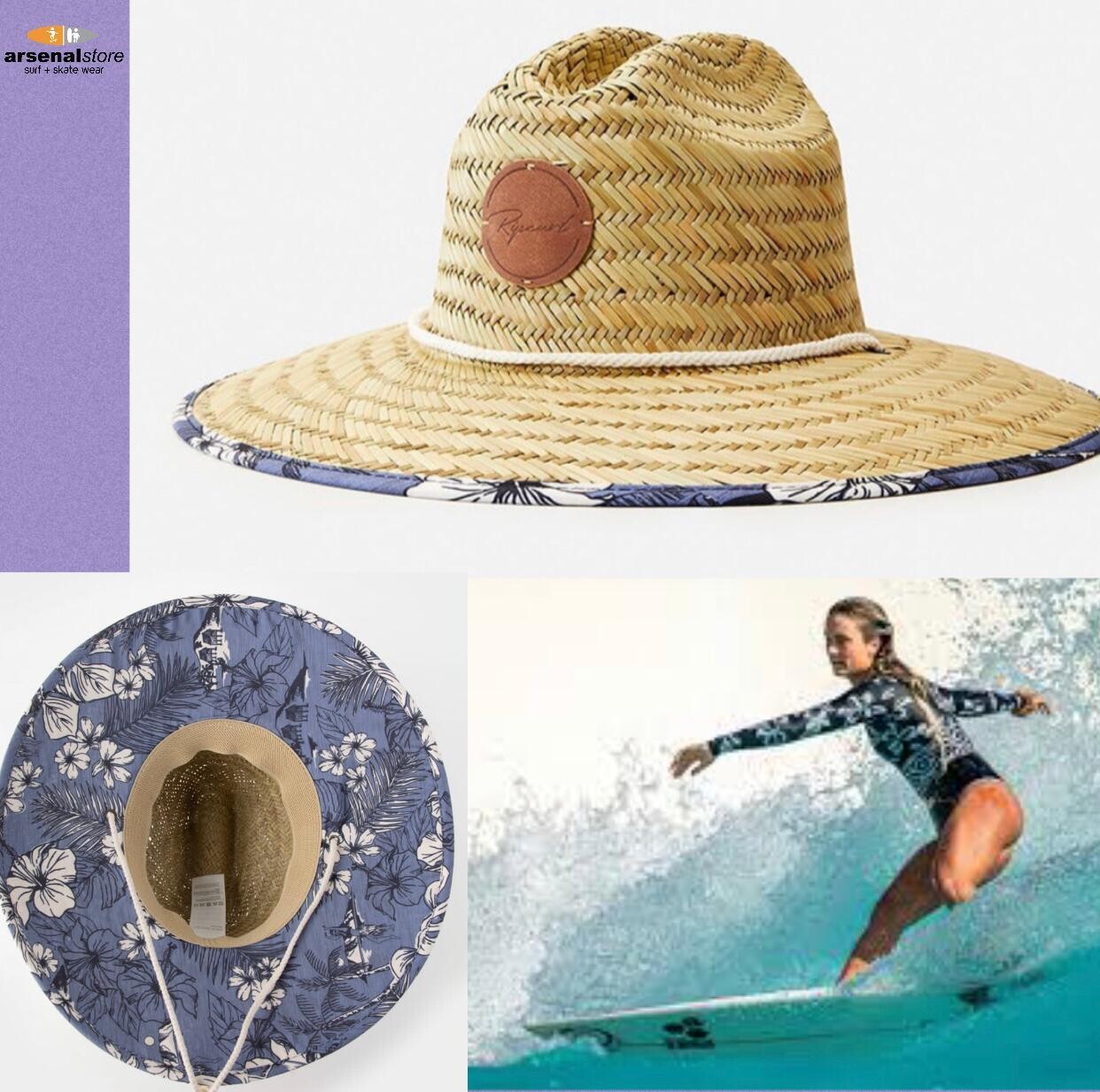 SOMBRERO RIP CURL 002WHE SURF TREEHOUSE STRAW