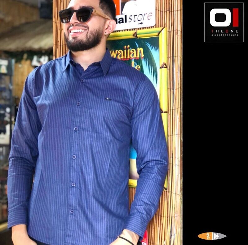 CAMISA THE ONE ML22509 AZUL