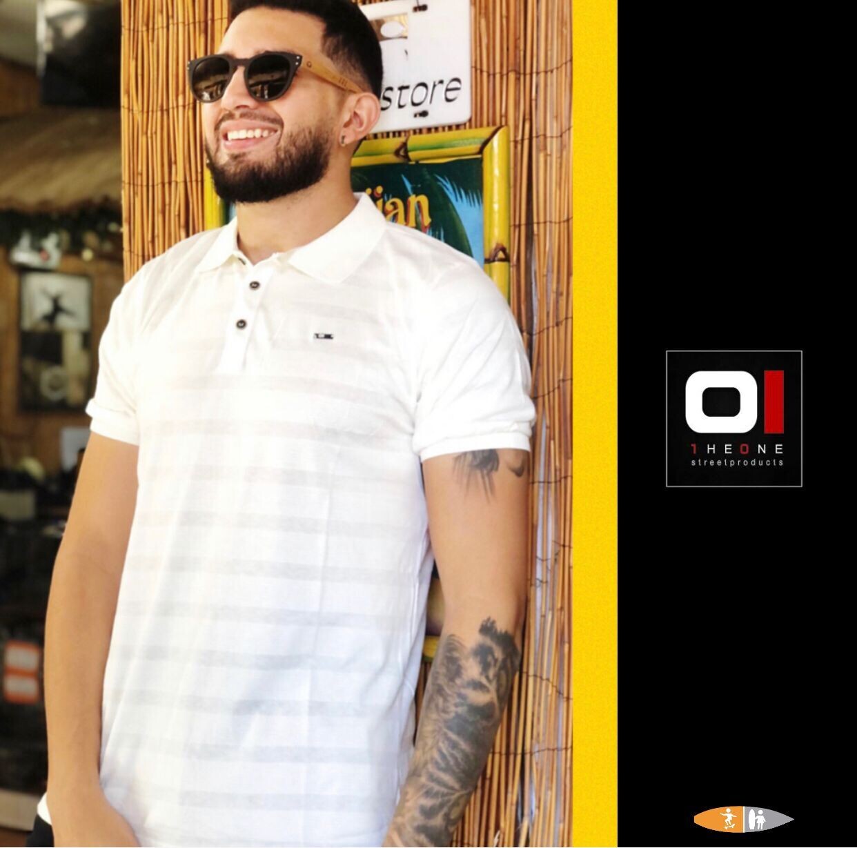 CAMISETA THE ONE MC972 POLO BLANCA