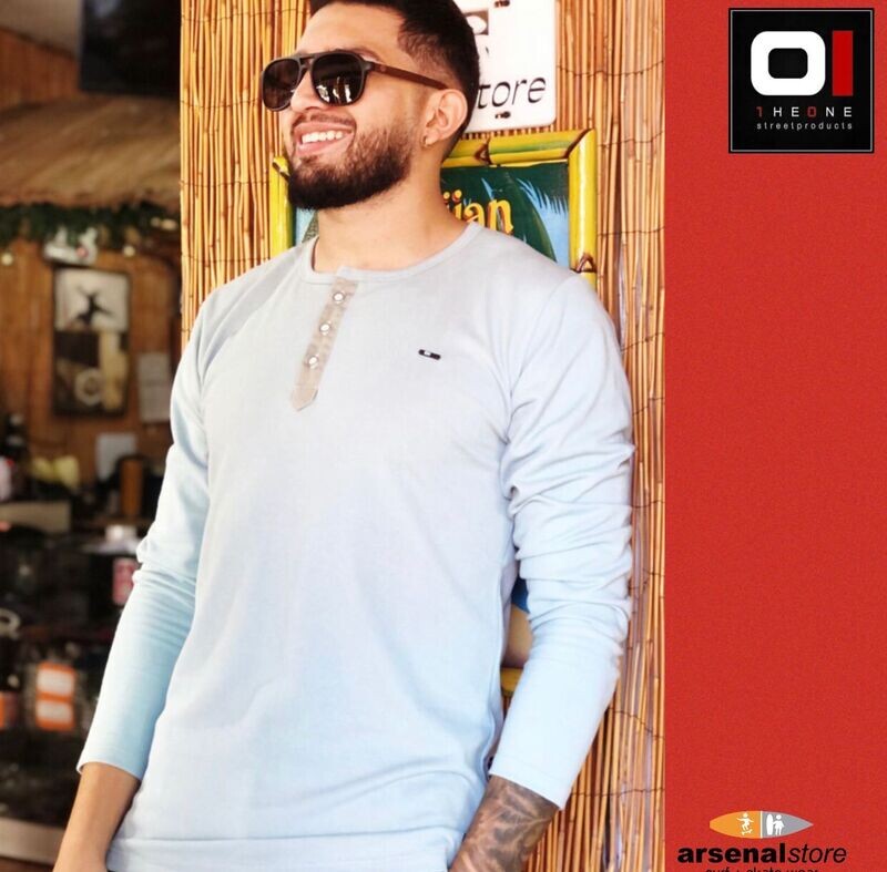 CAMISETA THE ONE ML22135 GRIS/BEIGE
