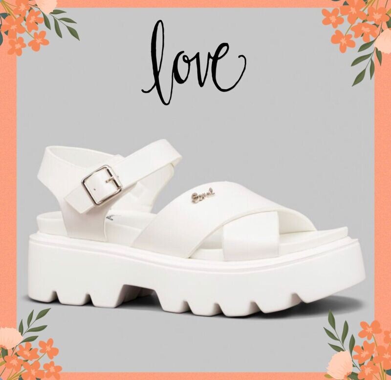 SANDALIA CORAL EDNA 3 ALL WHITE