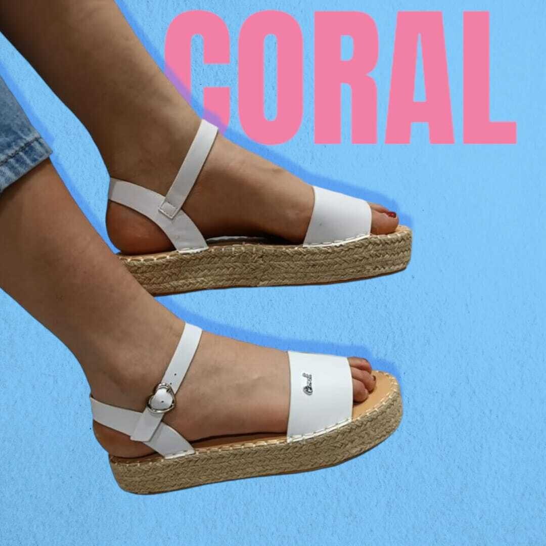 SANDALIA CORAL JOLIE WHITE PU