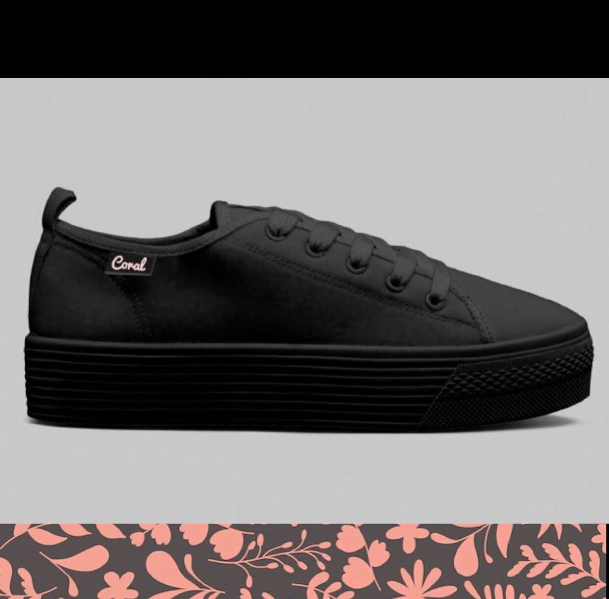 TENIS CORAL MINDY ALL BLACK