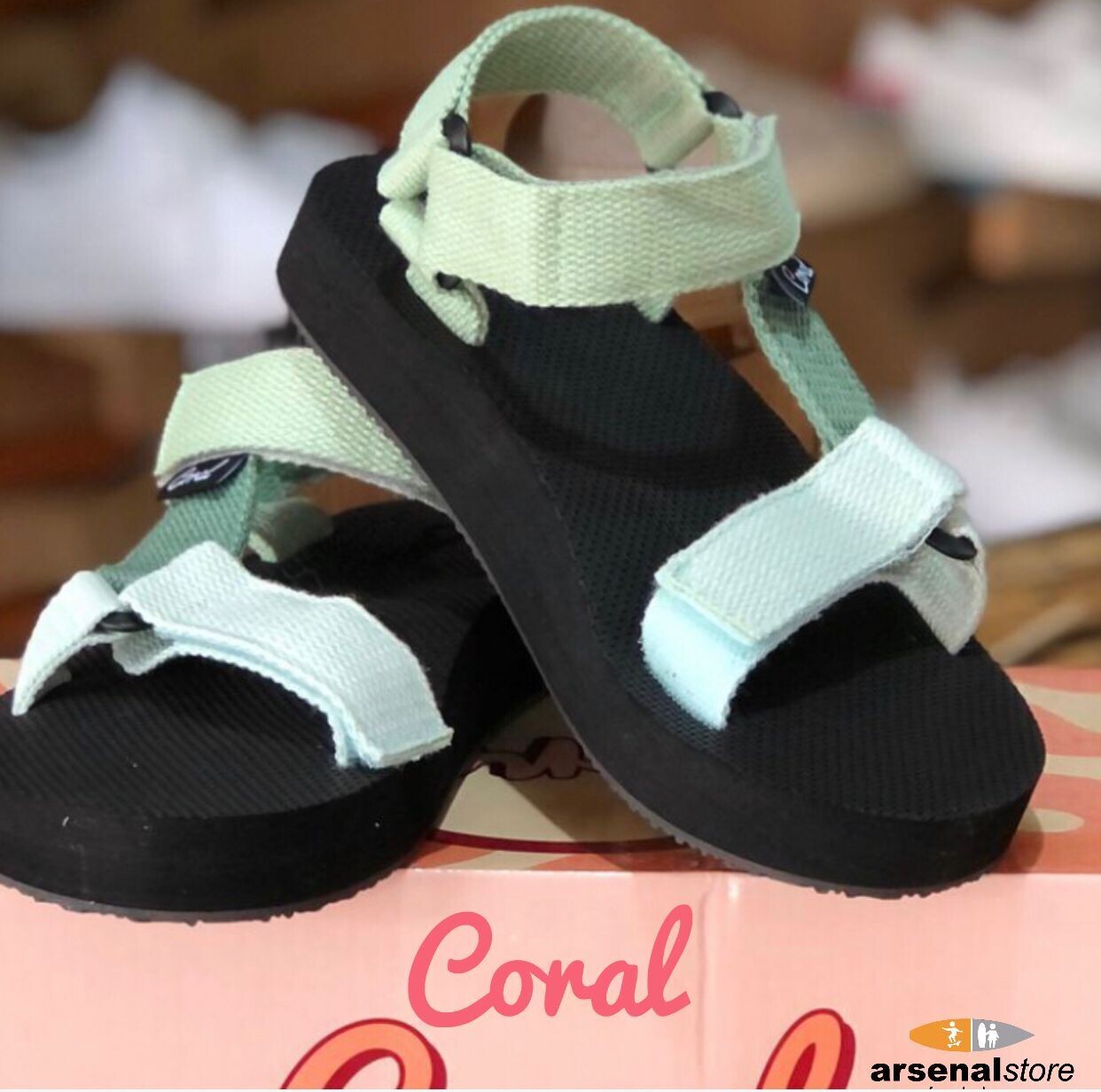 SANDALIA CORAL VENTURA 3 OLIVE GREEN