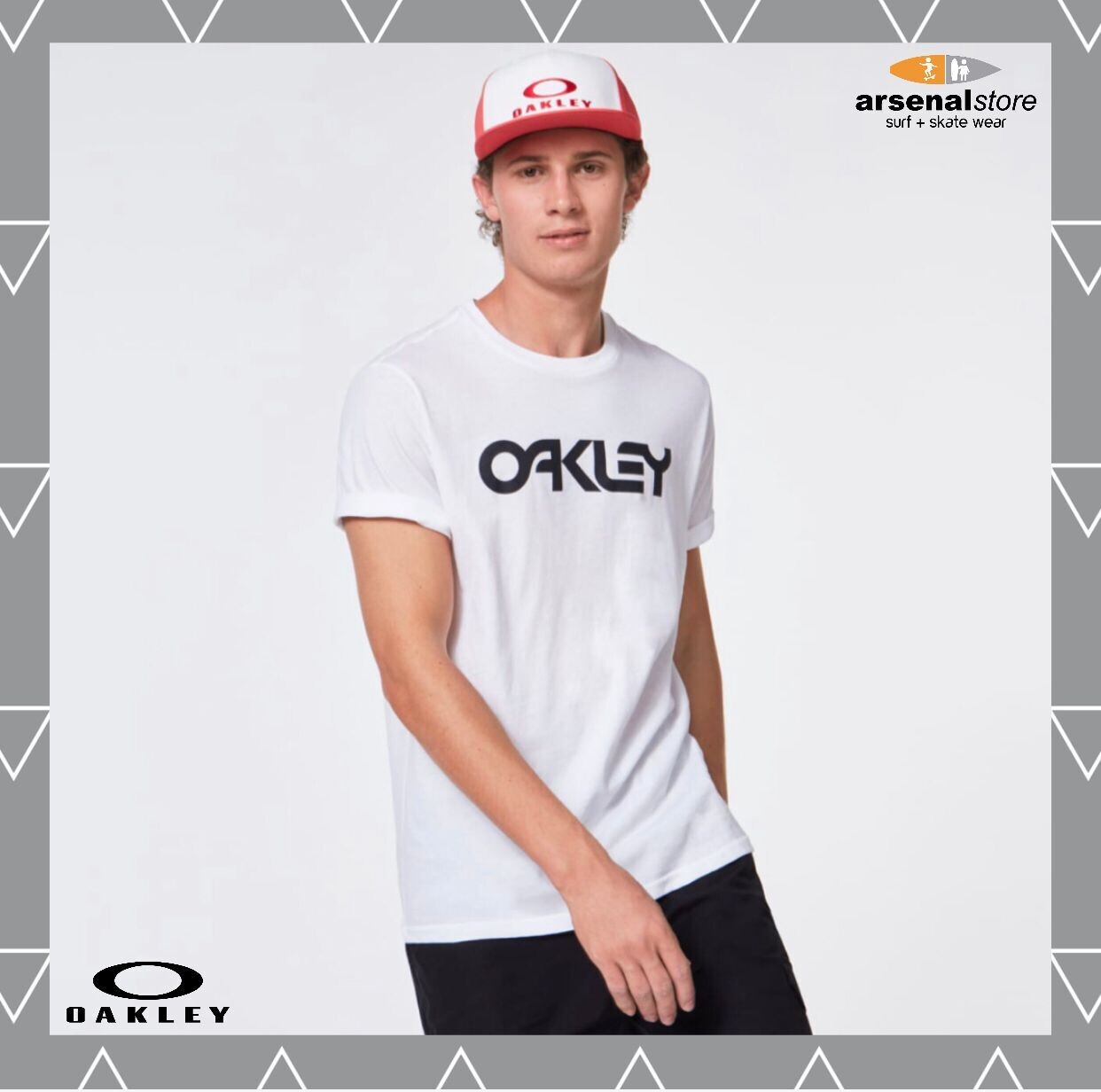 CAMISETA OAKLEY MARK II WHITE BLACK